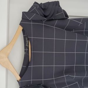 Pietro Brunelli Black Checkered Dress